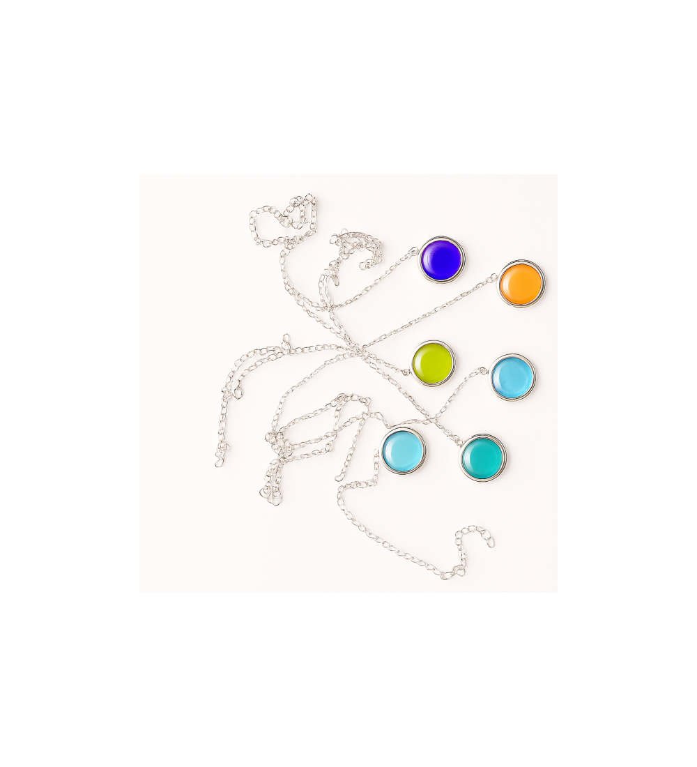 Médaillon couleur photo argent 925