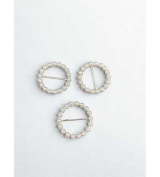 Broche ronde élégante en perlées – Bijou chic pour femme
