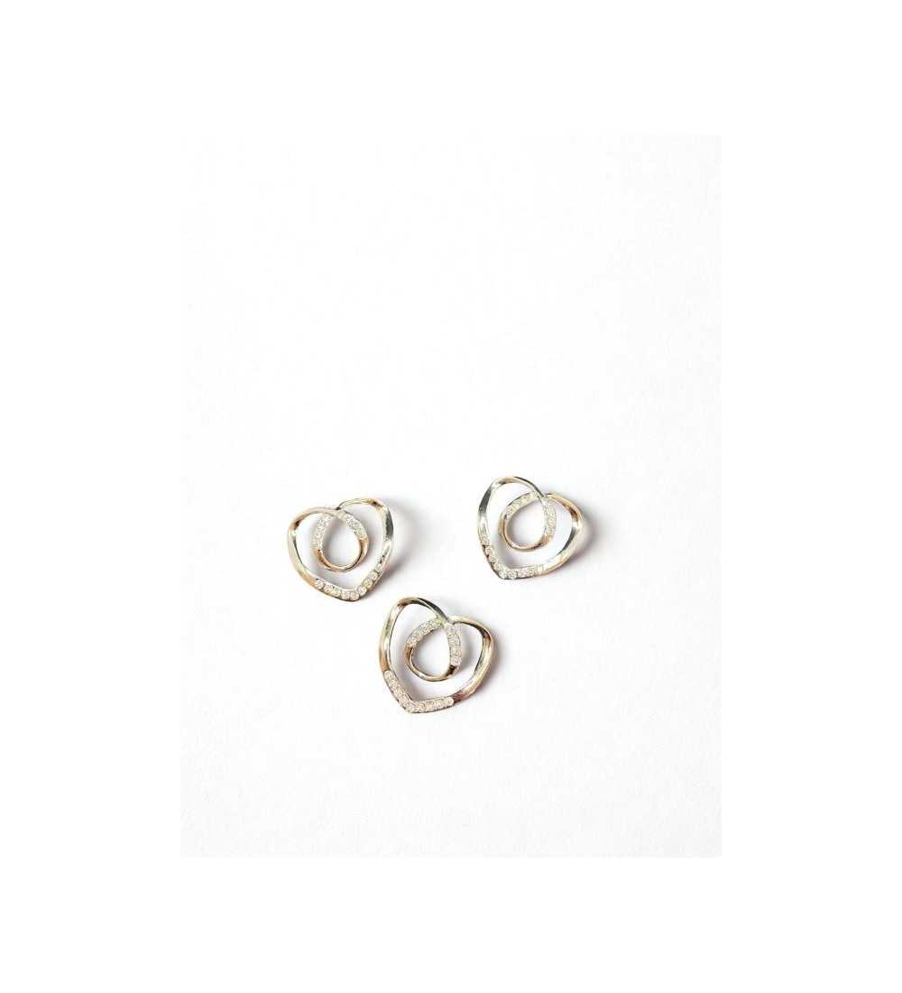 Broche Cœurs Entrelacés – Strass Broche Cœurs Entrelacés – Strass