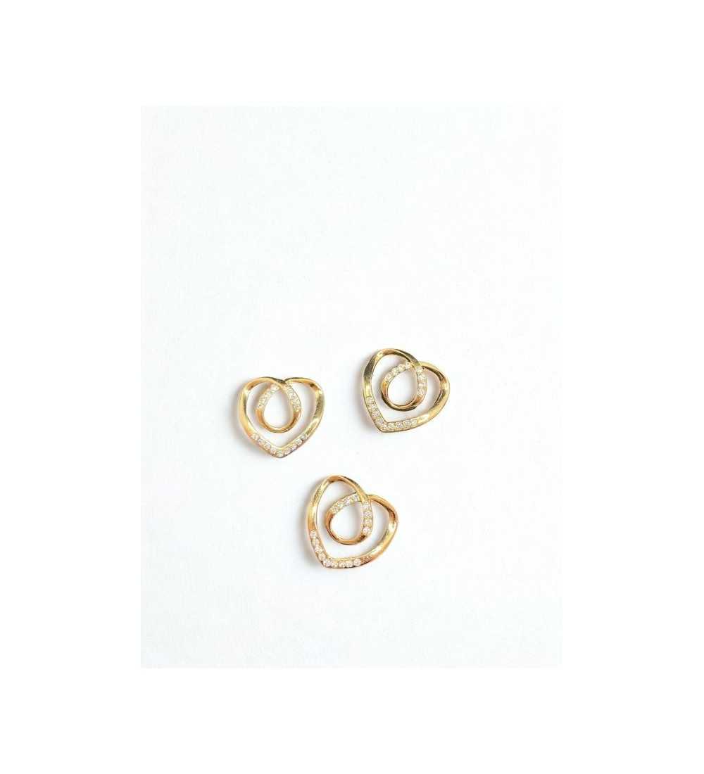 Broche Cœurs Entrelacés – Strass Broche Cœurs Entrelacés – Strass