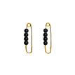 Broches Épure & Couleur – Accessoires dorés aux perles rouges et noires Broches Épure & Couleur – Accessoires dorés aux perles rouges et noires
