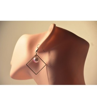 Boucles d'oreilles losange Rêverie d'Argent