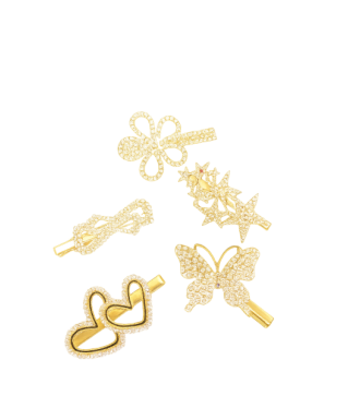 Pinces cheveux légères – bijoux d’air pastel luxe