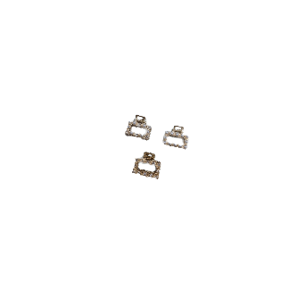 Pinces cheveux rectangles dorés – accessoire raffiné AU2Bijoux