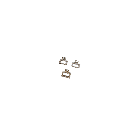 Pinces cheveux rectangles dorés – accessoire raffiné AU2Bijoux