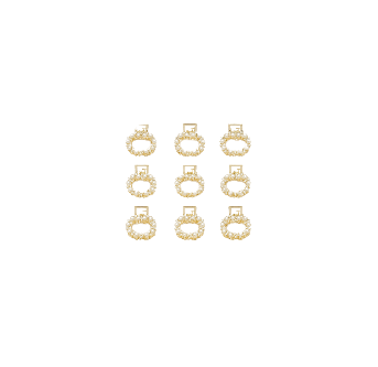 Mini pinces cheveux – duo d’éclats dorés AU2Bijoux