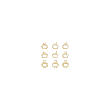 Mini pinces cheveux – duo d’éclats dorés AU2Bijoux