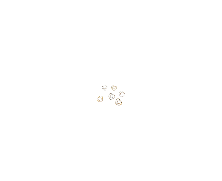 Broche cœurs entrelacés – strass romantique AU2Bijoux