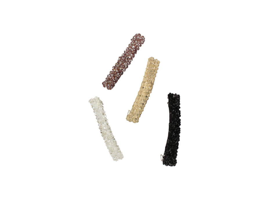 Cristaux d instant - Barrette bijou en perles