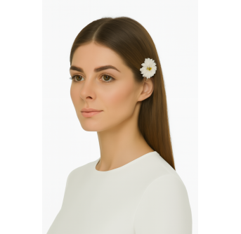 Jardin d Hiver – Lot de 3 barrettes marguerites scintillantes