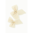 Barrettes nœud perlé – Collection Duo Pastel Luxe Barrettes nœud perlé – Collection Duo Pastel Luxe