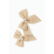 Barrettes nœud perlé – Collection Duo Pastel Luxe Barrettes nœud perlé – Collection Duo Pastel Luxe