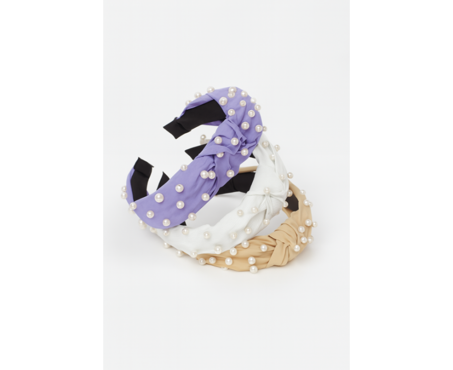 Serre-tête Couronne Pastel Perlé – Accessoire cheveux élégant