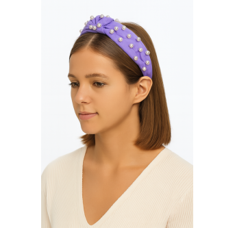 Serre-tête Couronne Pastel Perlé – Accessoire cheveux élégant