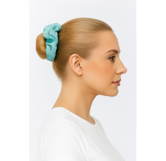 Chouchou Satin avec Strass – Pastel & Brillance