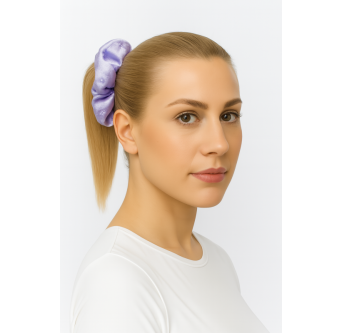 Chouchou Satin avec Strass – Pastel & Brillance