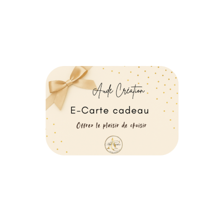 Carte cadeau AU2Bijoux – élégance à offrir