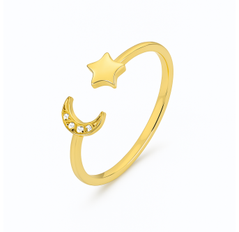 Bague Orion en plaqué or 24 K - Au2bijoux