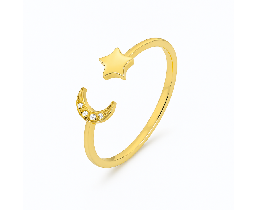 Bague Orion plaqué or 24K – Élégance artisanale AU2Bijoux 
