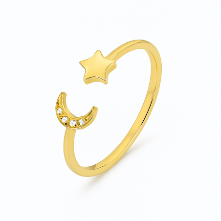 Bague Orion en plaqué or 24 K - Au2bijoux