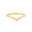 Bague en V plaqué or 24K – Élégance artisanale AU2Bijoux