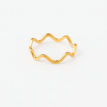 Bague Vagues en plaqué or 24K – Bijou raffiné AU2Bijoux 