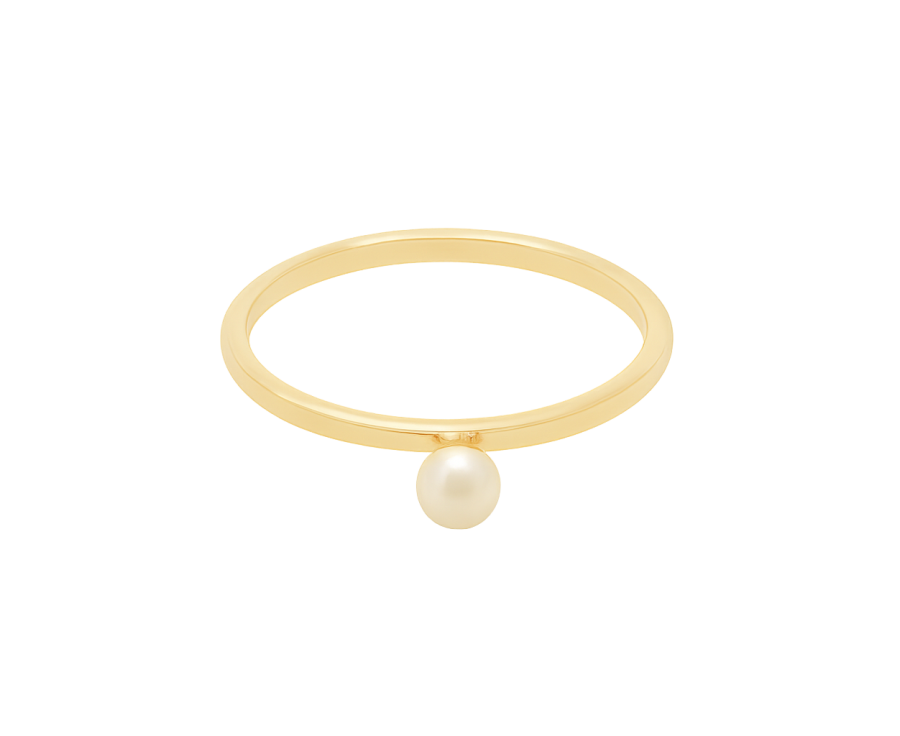 Bague Solitaire en plaqué or 24K – Bijou raffiné AU2Bijoux 