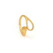 Bague goutte plaqué or 24K – Élégance artisanale AU2Bijoux Bague goutte plaqué or 24K – Élégance artisanale AU2Bijoux