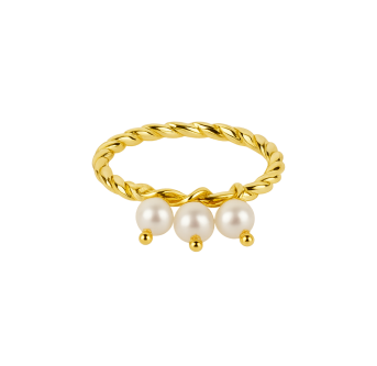 Bague Perles en plaqué or 24K – Bijou raffiné AU2Bijoux