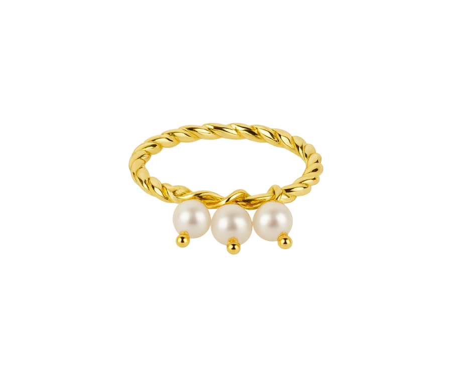 Bague Perles en plaqué or 24K – Bijou raffiné AU2Bijoux Bague Perles en plaqué or 24K – Bijou raffiné AU2Bijoux