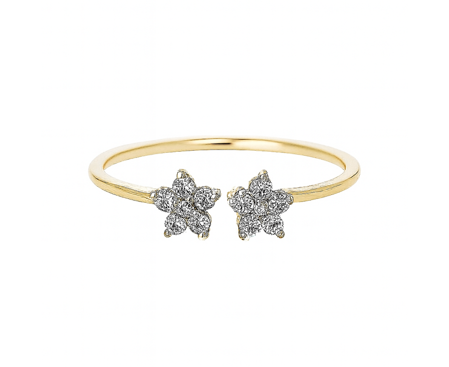 Bague Floral en plaqué or 24K – Bijou raffiné AU2Bijoux