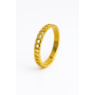 Bague Maillon plaqué or 24K – Élégance artisanale AU2Bijoux