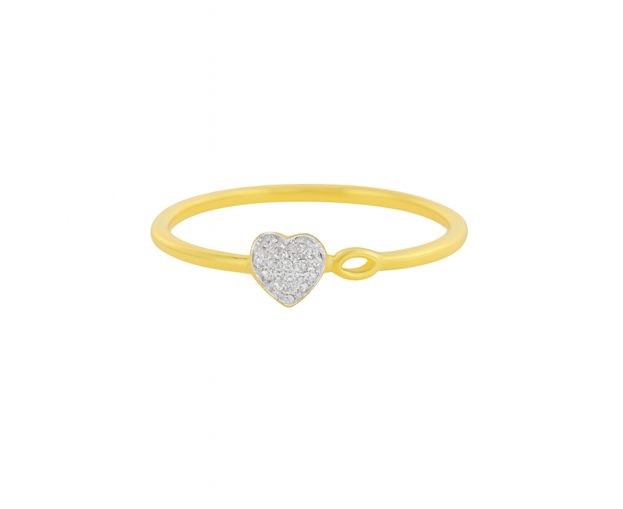 Bague coeur en plaqué or 24K – Bijou raffiné AU2Bijoux