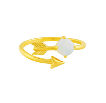 Bague Cupidon plaqué or 24K – Création unique AU2Bijoux