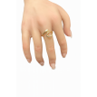 Bague goutte plaqué or 24K – Élégance artisanale AU2Bijoux