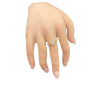 Bague coeur en plaqué or 24K – Bijou raffiné AU2Bijoux