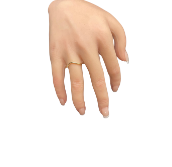 Bague en V plaqué or 24K – Élégance artisanale AU2Bijoux