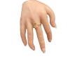 Bague Orion plaqué or 24K – Élégance artisanale AU2Bijoux 
