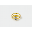 Bague Double Strass plaqué or 24K moderne – Bijou raffiné pastel luxe à Lyon | AU2Bijoux Bague Double Strass plaqué or 24K moderne – Bijou raffiné pastel luxe à Lyon | AU2Bijoux