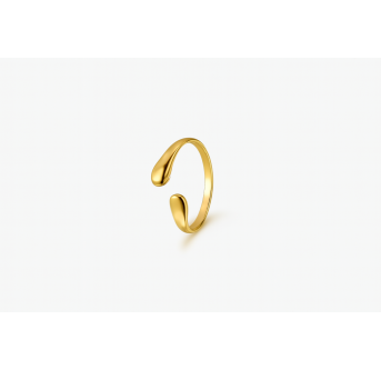 Bague Tendance - plaqué or 24 K