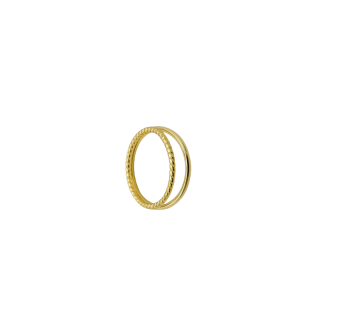 Doubles Bagues - plaqué or 24K