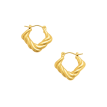 Boucles d’oreilles geometrique plaqué or 24K – Bijou pastel luxe | AU2Bijoux 