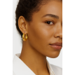 Boucles d’oreilles ronde plaqué or 24K – Bijou pastel