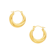 Boucles d’oreilles ronde plaqué or 24K – Bijou pastel