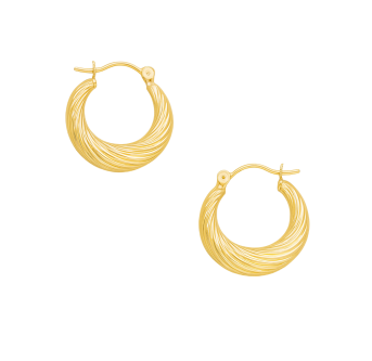 Boucles d'oreilles Rondeur - Plaqué Or 24K