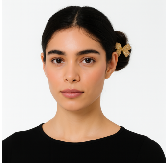 Élastique Bijou Nœud Cristal – Accessoire cheveux chic 