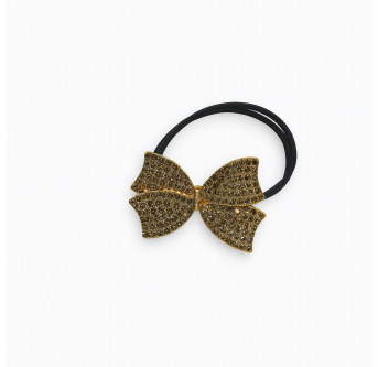 Élastique Bijou Nœud Cristal – Accessoire cheveux chic 