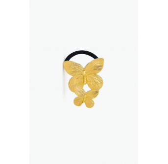Élastique Bijou Papillon Doré