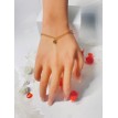 Star – Bracelet doré en acier inoxydable plaqué or 24 K avec étoiles scintillantes Star – Bracelet doré en acier inoxydable plaqué or 24 K avec étoiles scintillantes