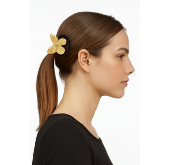 Collection Trio Doré – Élastiques Bijou Pastel Luxe